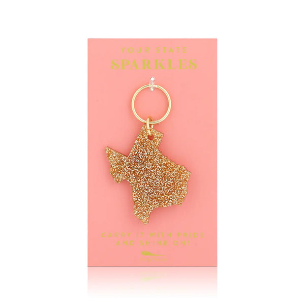 Glitter Keychain | Texas