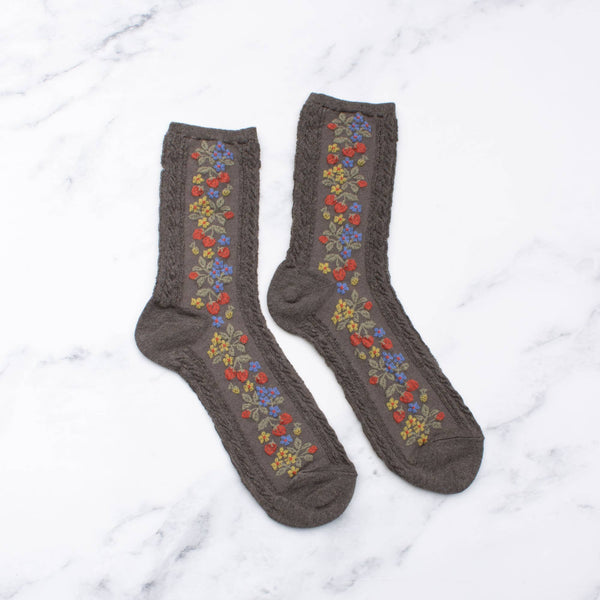 vintage strawberry socks