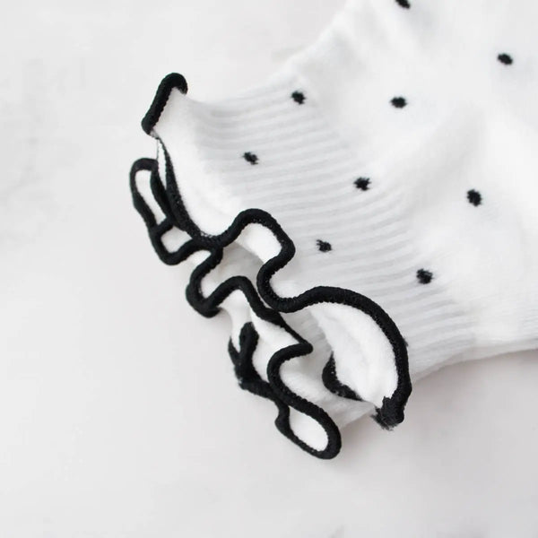 Socks | White Ruffled Ankle