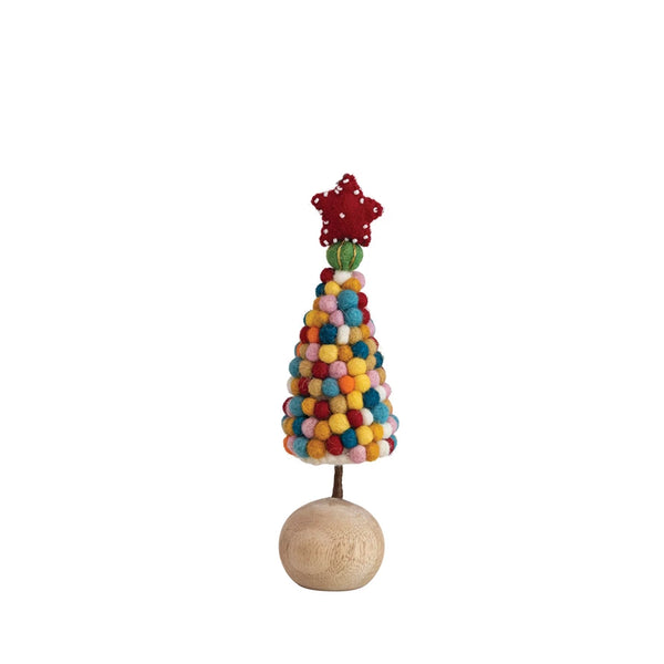 Wool Pom Pom Tree