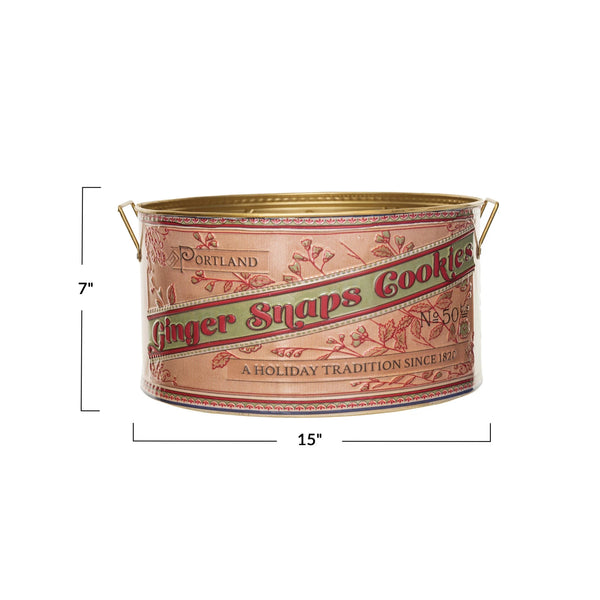 Holiday Metal Planter