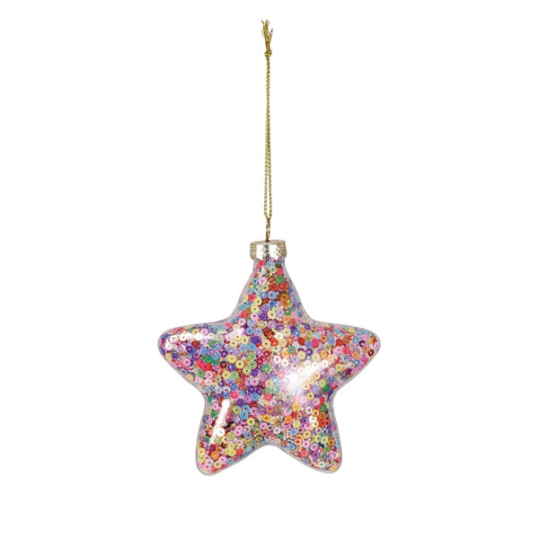 Ornament | Glass Star Multi Color