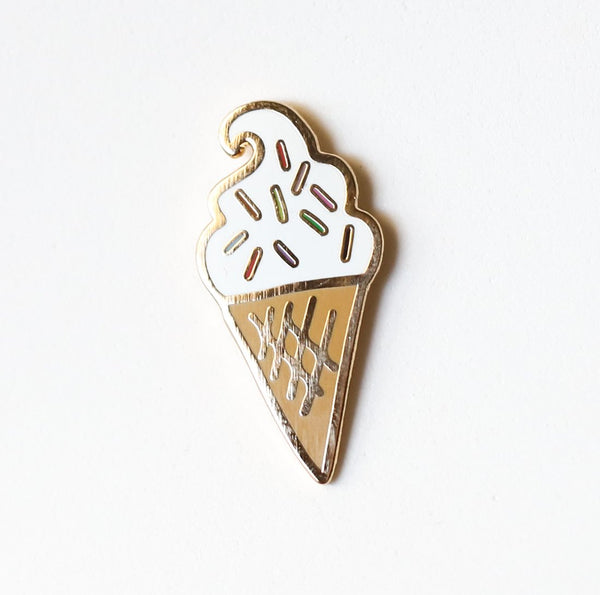 Enamel Pin | Soft Serve Ice Cream