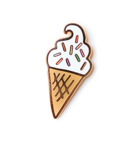 Enamel Pin | Soft Serve Ice Cream