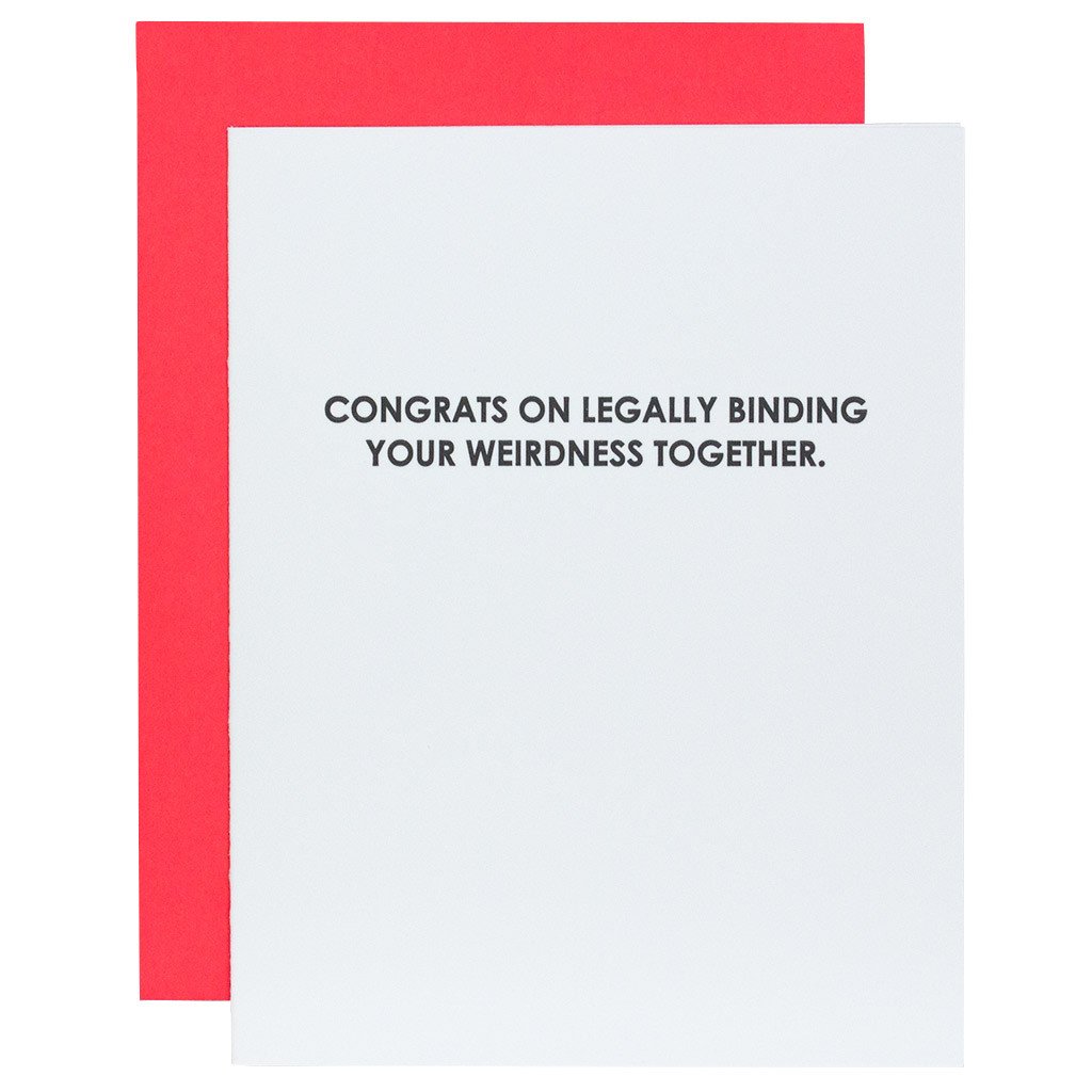 Card | Wedding | Legally Binding