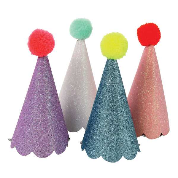 Party Hats | Glitter Pom Pom