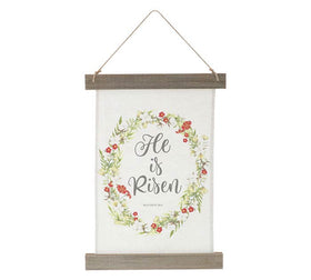 Wall Hanger | Fabric | "He Is Risen"