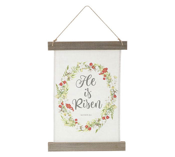 Wall Hanger | Fabric | "He Is Risen"