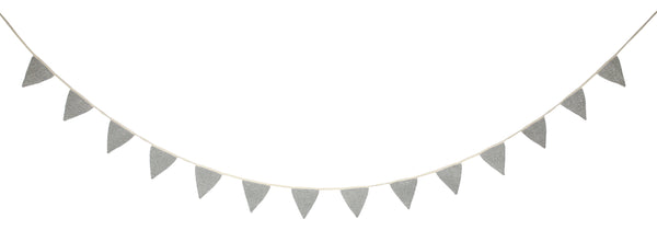 Silver Knitted Bunting