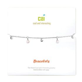 Bracelet | Silver Moonstone Teardrop Gemstone