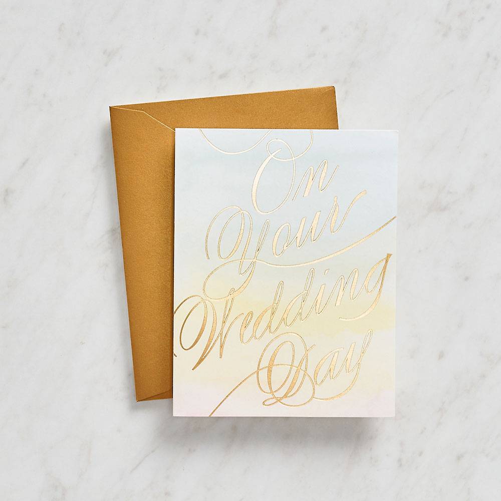 Card | Wedding | Gold Foil On Your Wedding Day