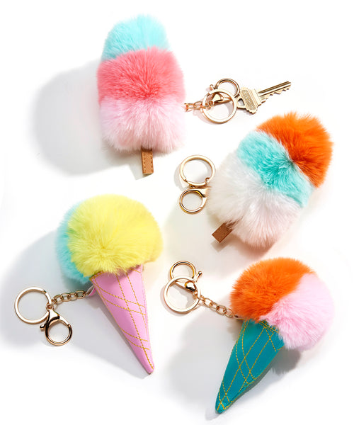 Keychain | Fuzzy Ice Cream