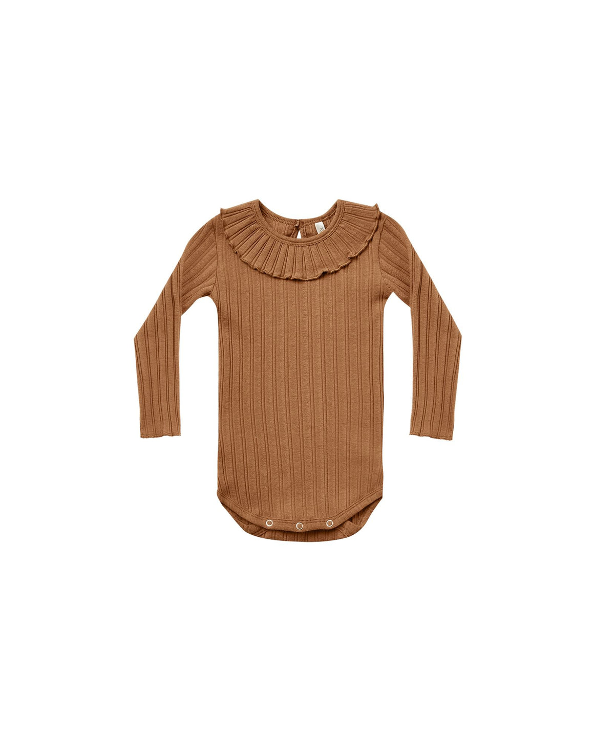 Bodysuit | Rust Ruffle Collar