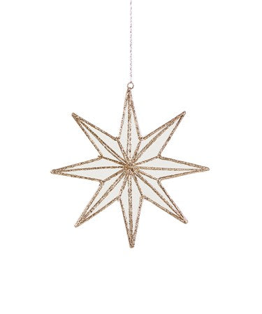 Ornament | Glitter + Mirror Star