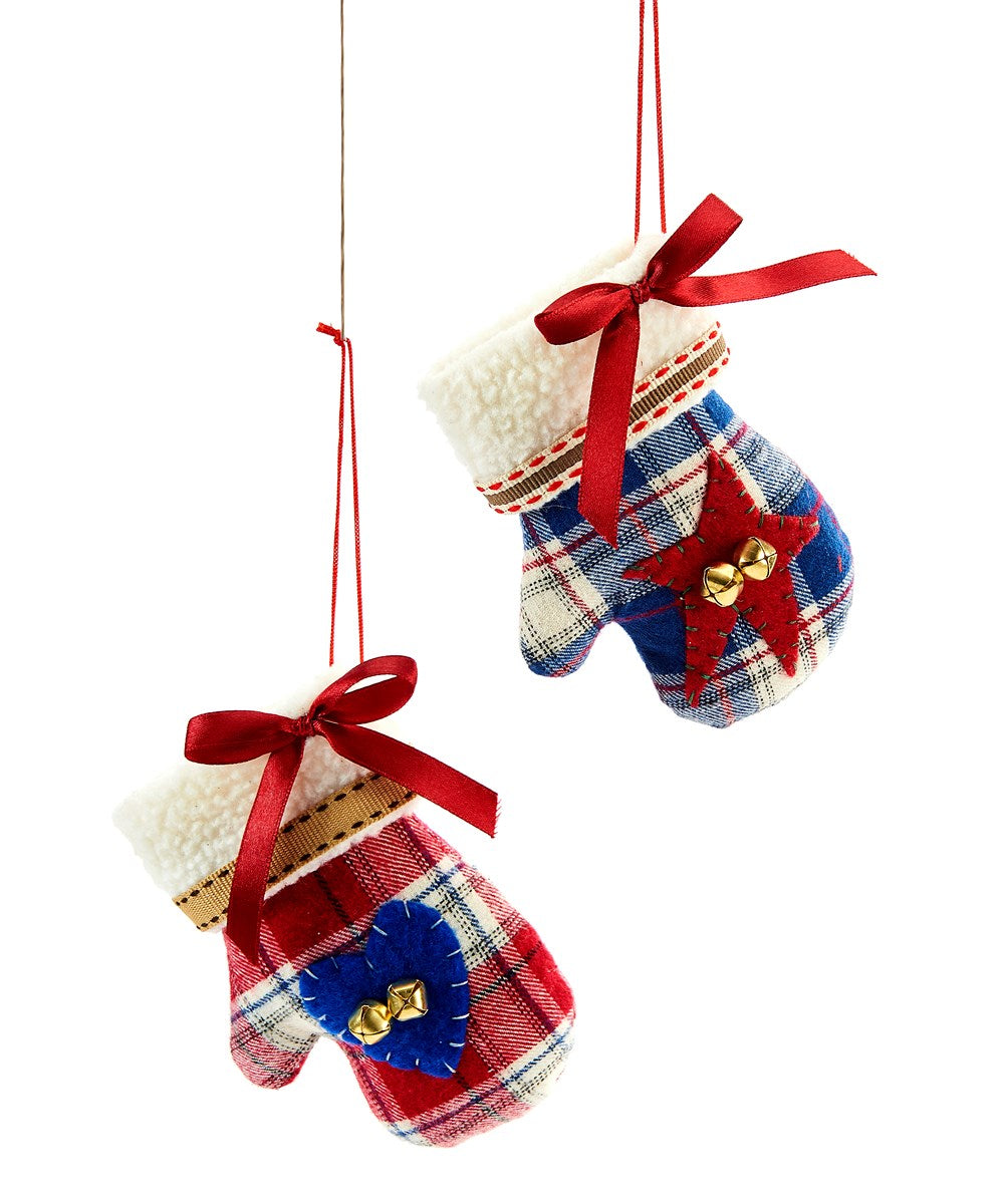 Ornament | Plaid Mitten