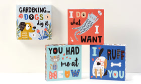 Desk Block | Cat + Dog