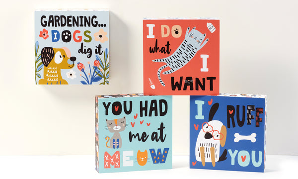 Desk Block | Cat + Dog