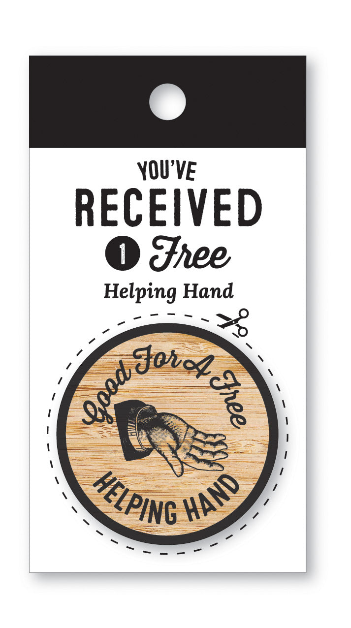 Wooden Nickel | Helping Hand