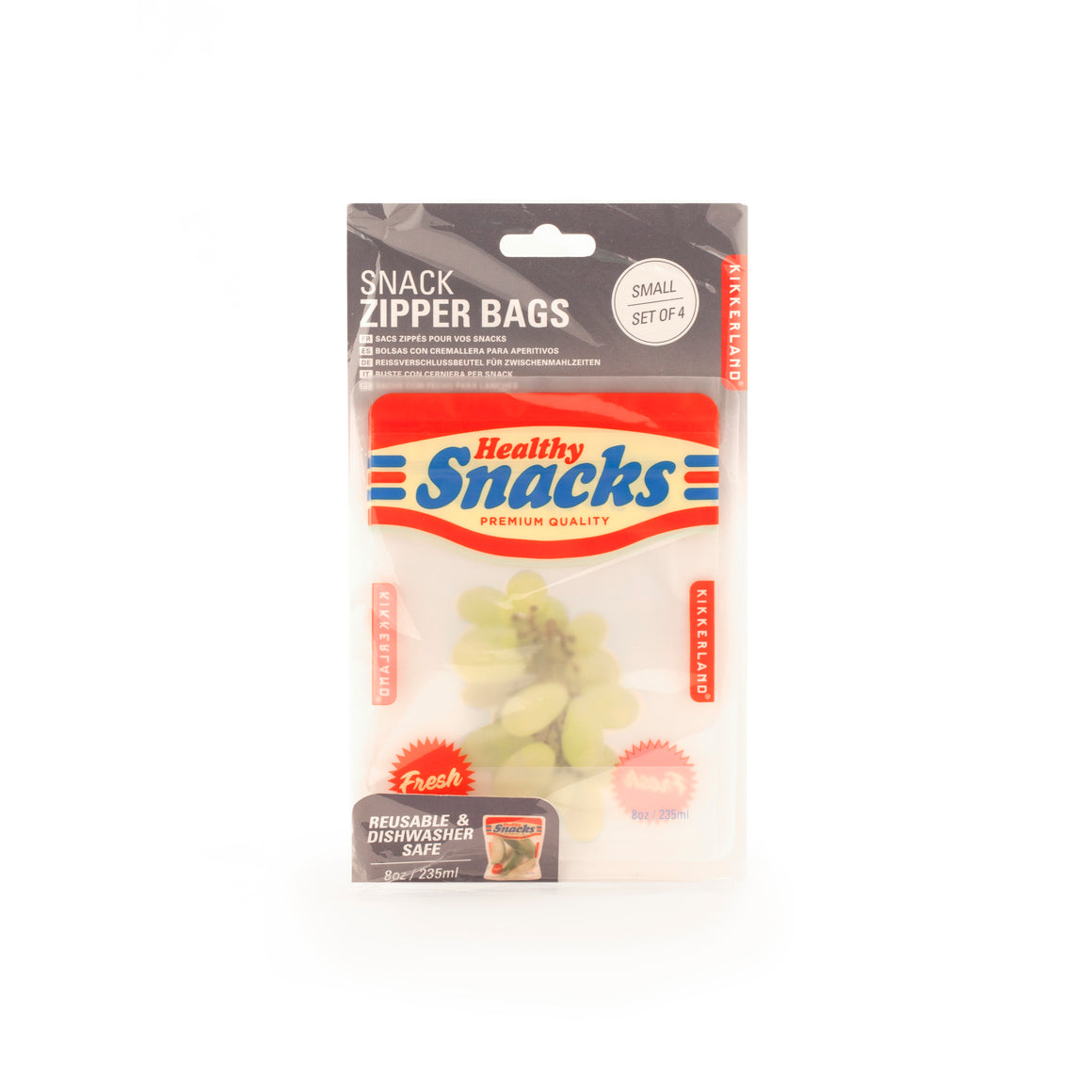 Snack Zipper Bags | Set of 4 | Healthy Snacks