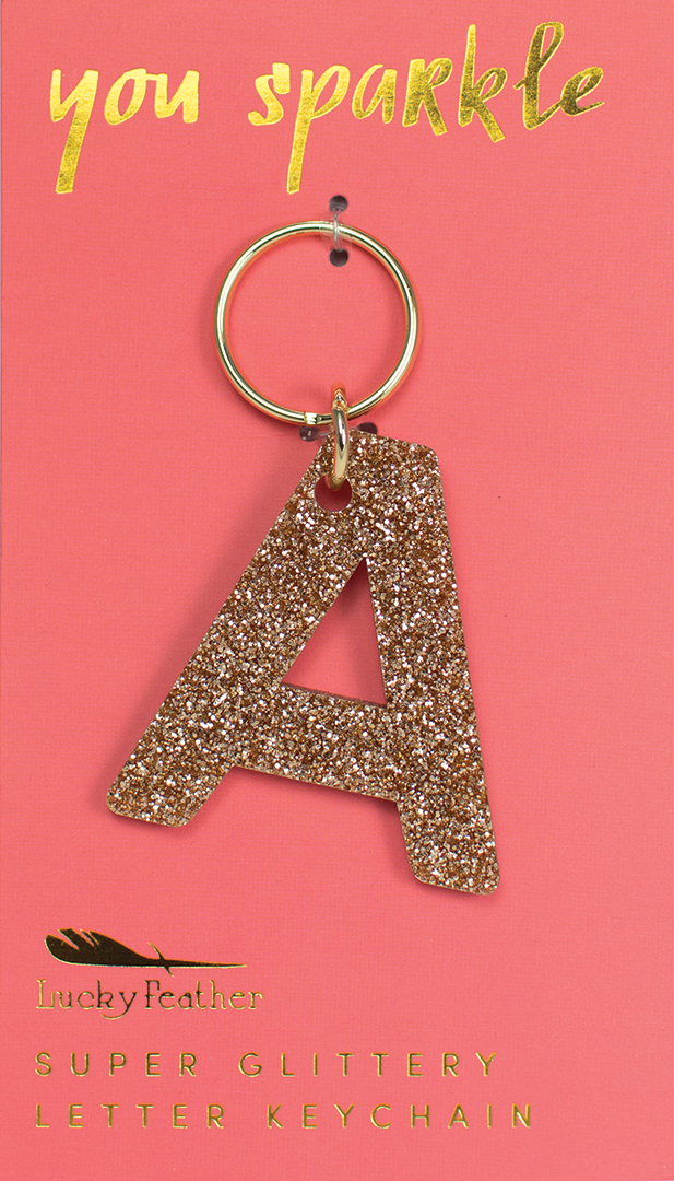 Key Chain | Glitter Letter