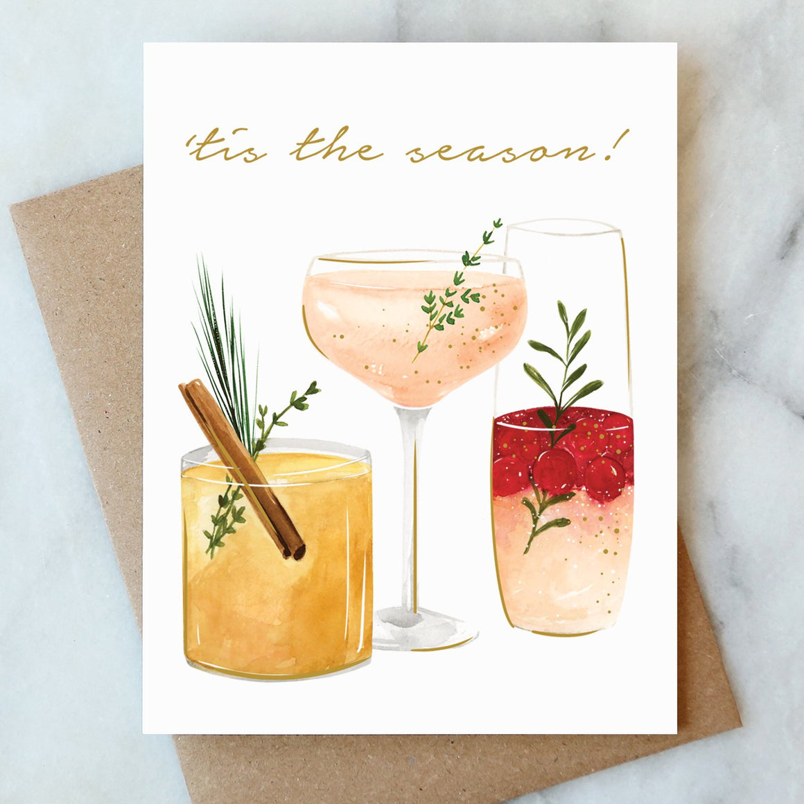 Christmas Card | 'Tis the Season Cards | Set of 6