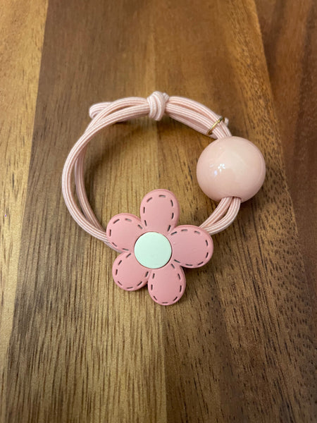 Hair Tie | Flower Stitch Dusty Pink