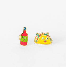 Earrings | Taco & Hot Sauce