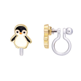 Earrings | Clip On Cutie Studs | Personable Penguin