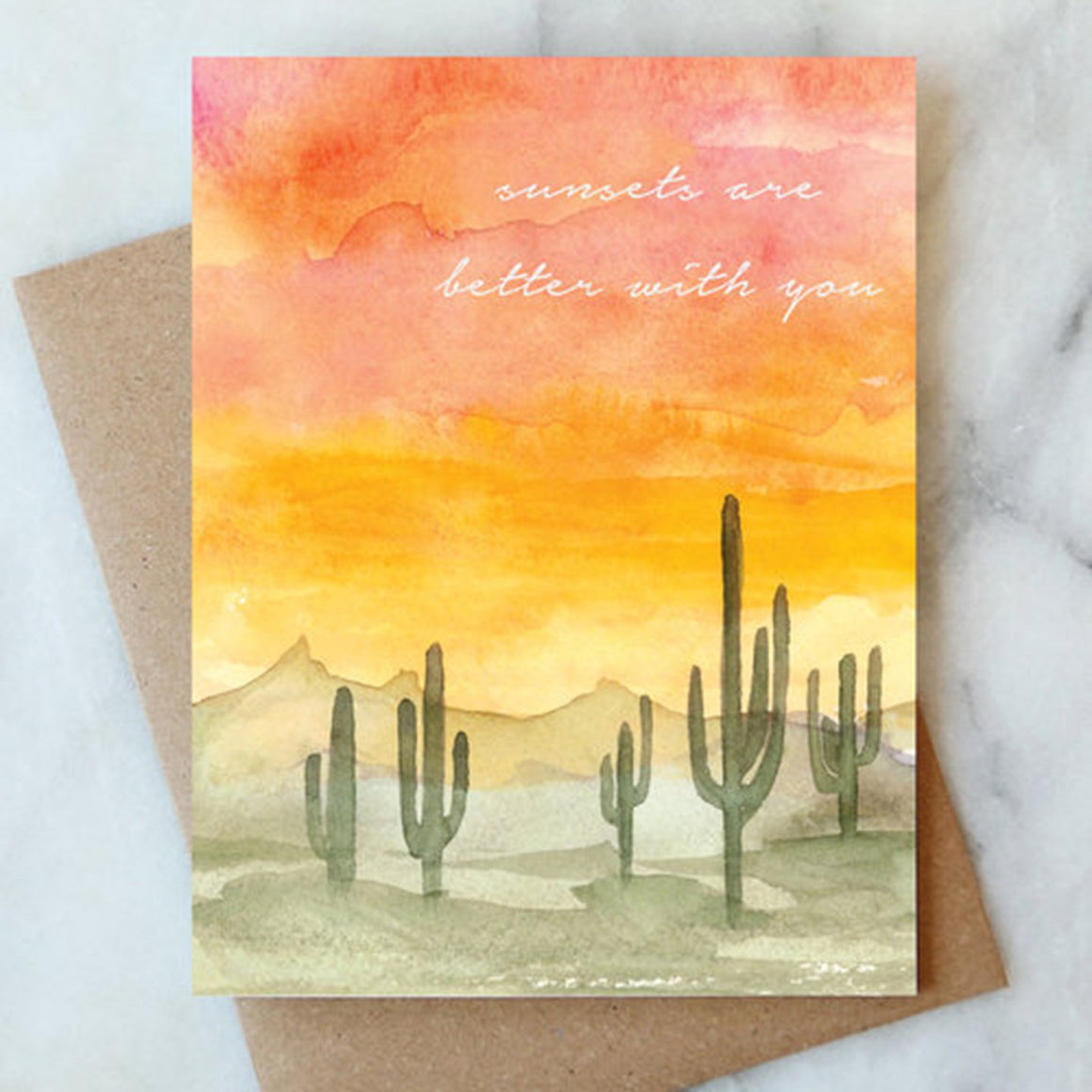 Card | Love | Sunsets Are Better With You