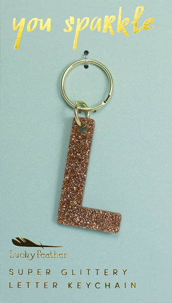 Key Chain | Glitter Letter