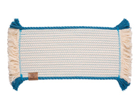 Cotton Rope Placemat | Blue Trim