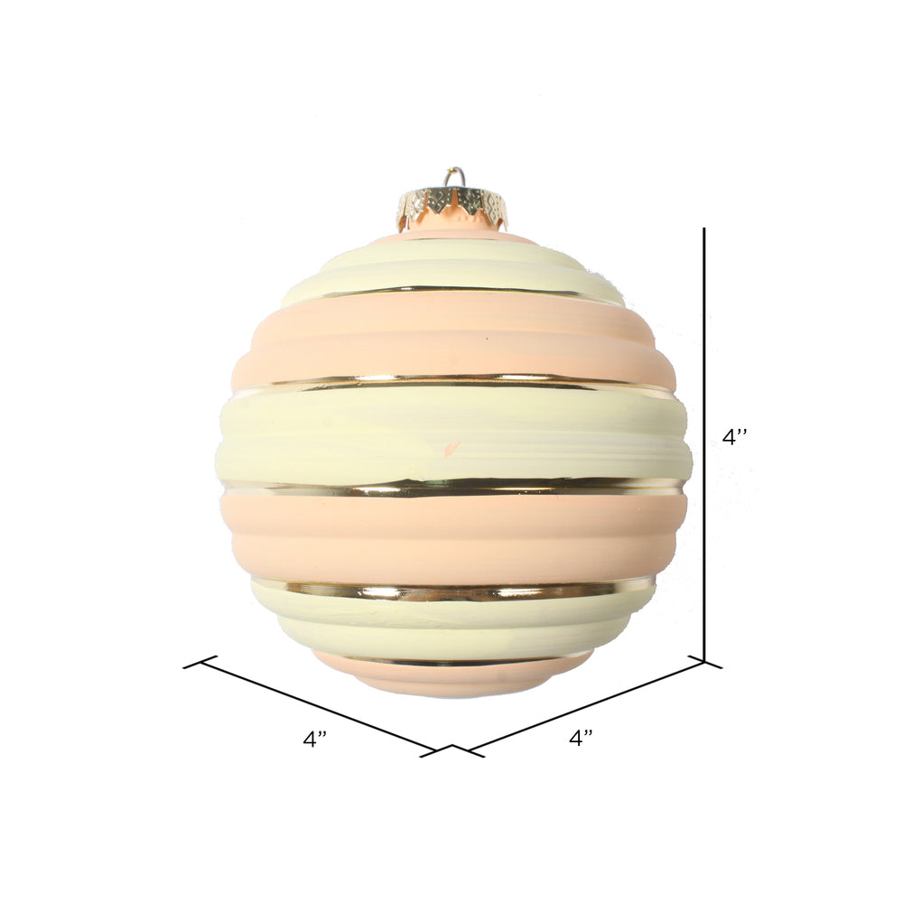 Ornament | Peach Horizontal Stripe 4"