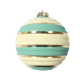 Ornament | Aqua Horizontal Stripe 4"