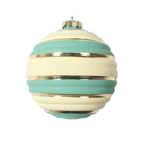 Ornament | Aqua Horizontal Stripe 4"