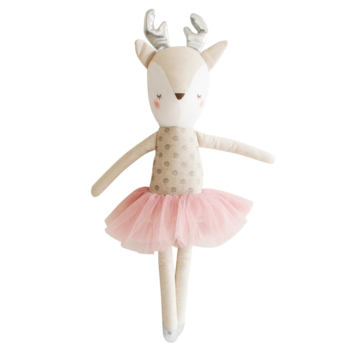 Ballerina Reindeer 17" | Silver Blush