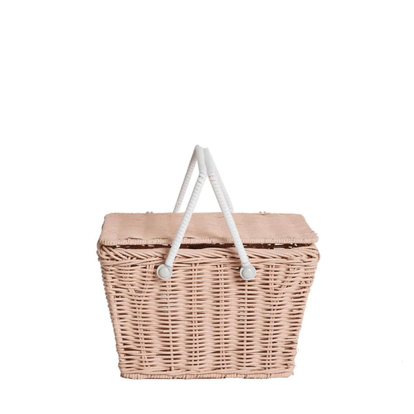 Piki Rattan Basket | Rose