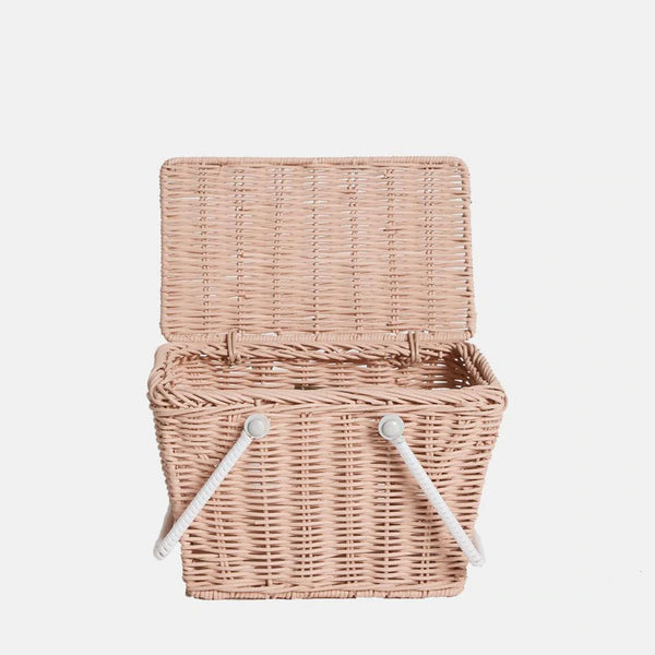 Piki Rattan Basket | Rose