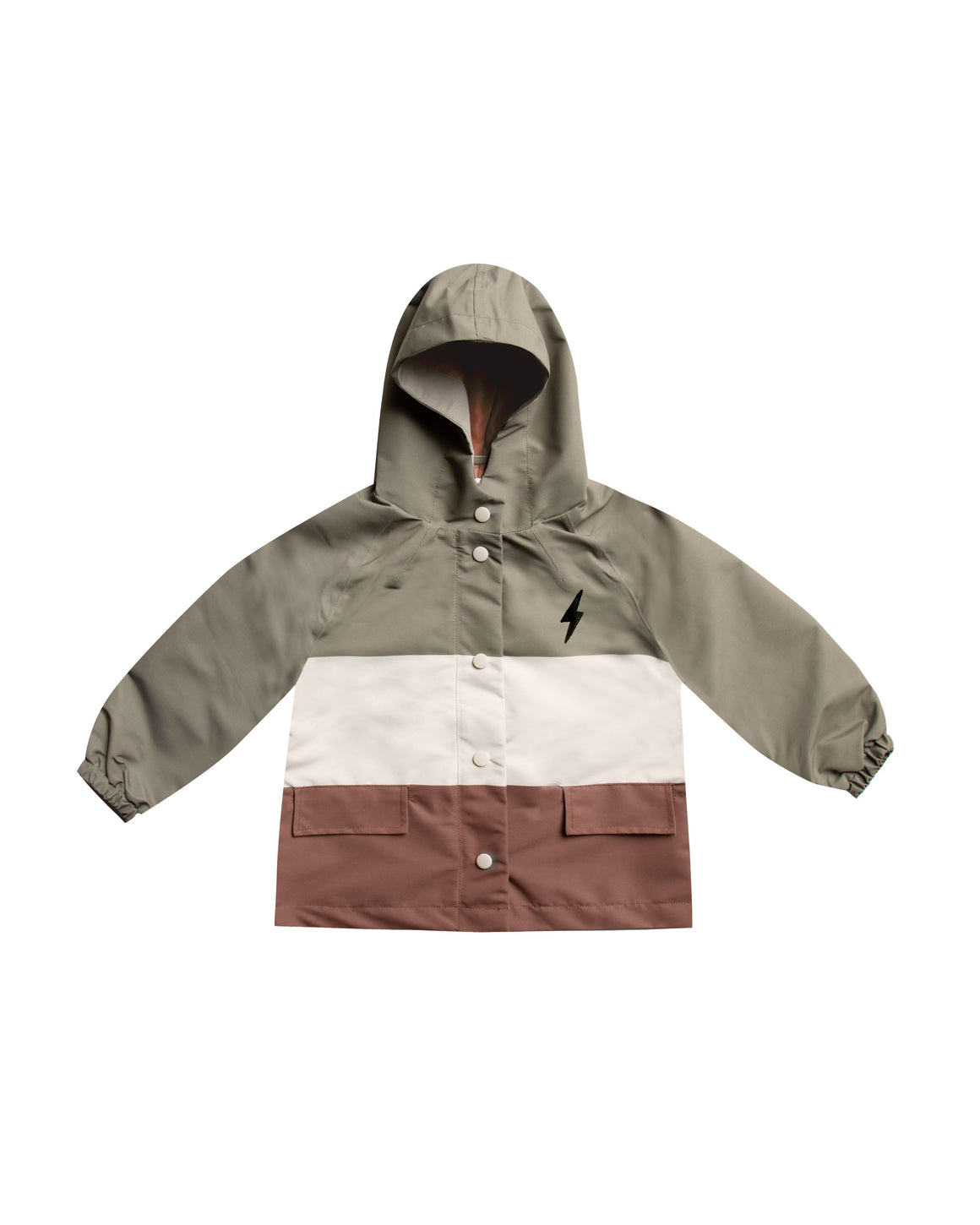 Rain Jacket | Olive Colorblock