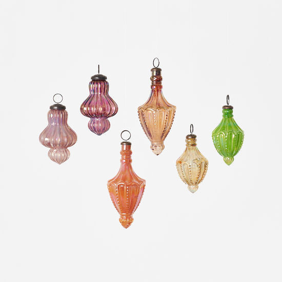 Ornament | Iridescent Finial Glass | 4.25"-6.5"