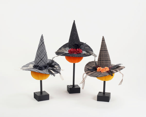 Plaid Witch Hat | Fabric | 16"