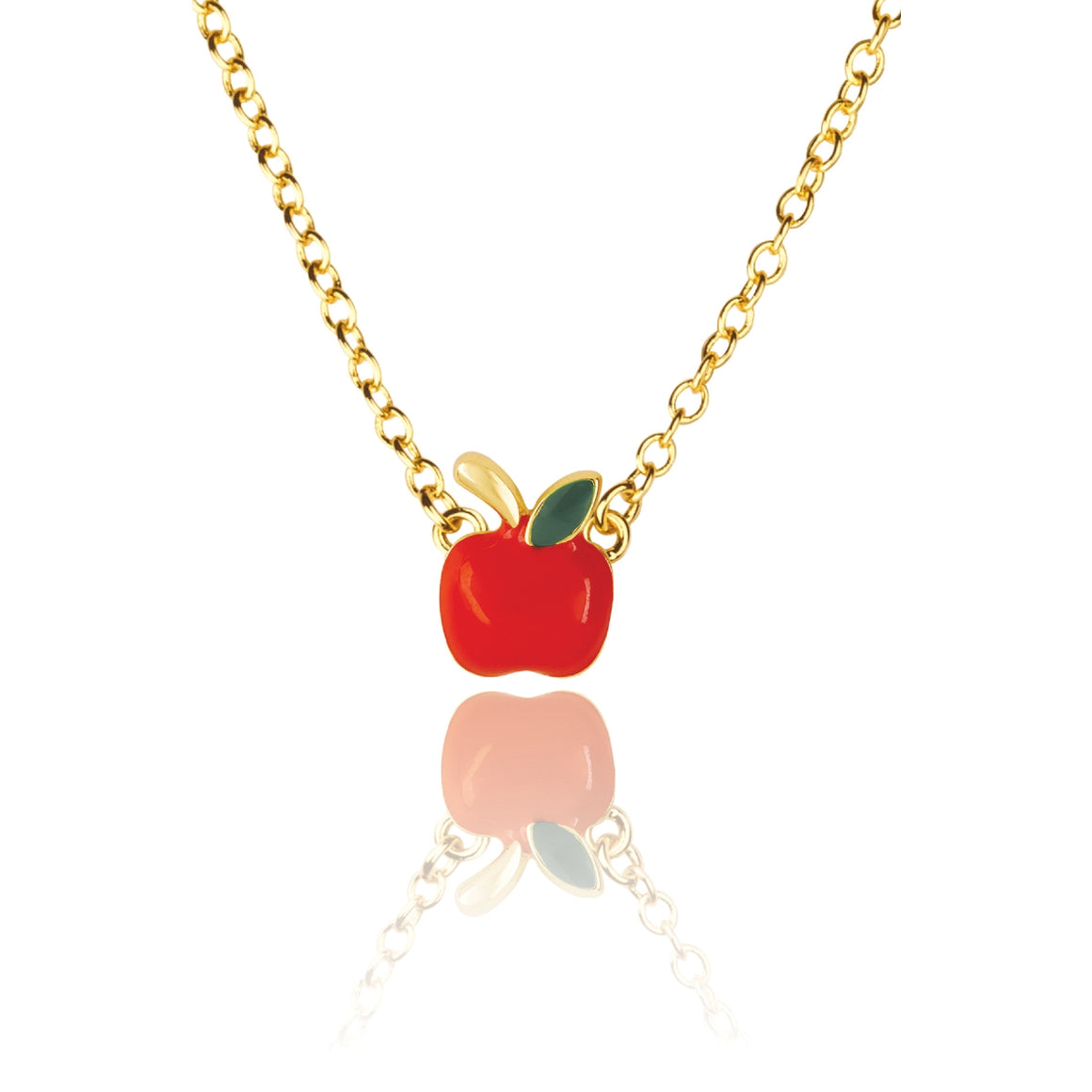Necklace | Enamel Apple