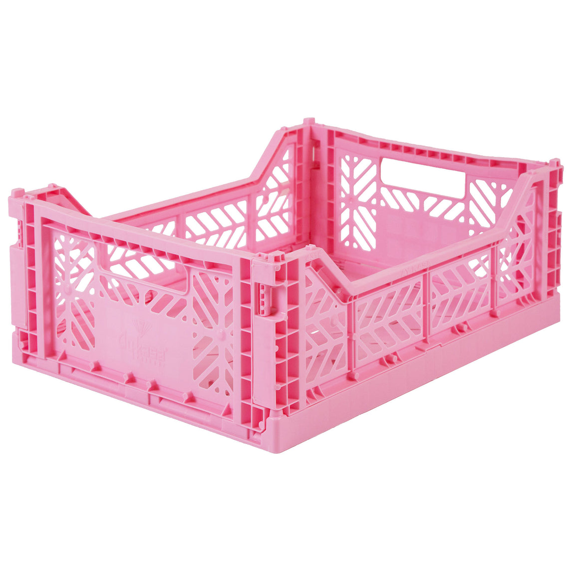 Medium Folding Crate | Baby Pink