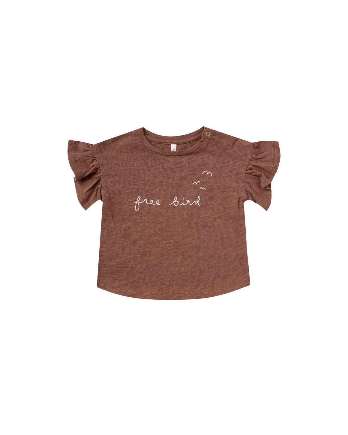 Tee | Free Bird Flutter | Wine