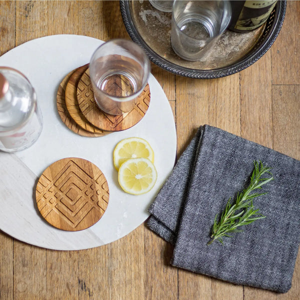 Geo Wooden Coasters