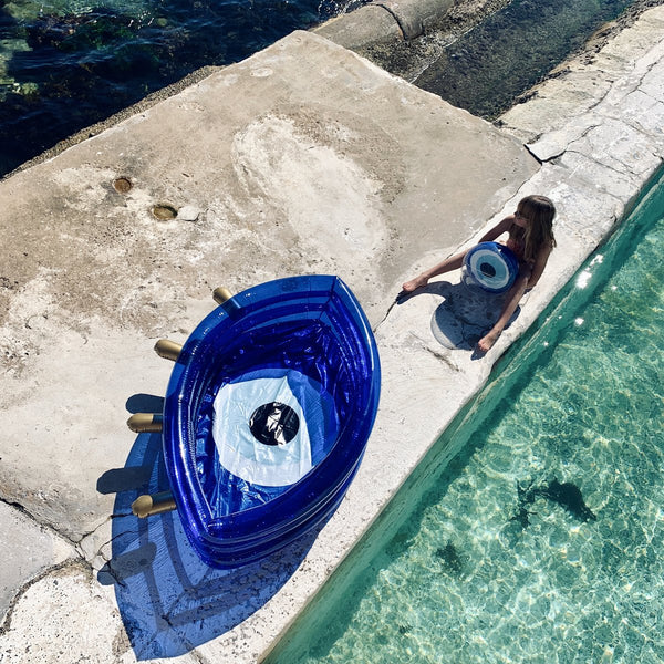 Inflatable Pool | Blue Greek Eye