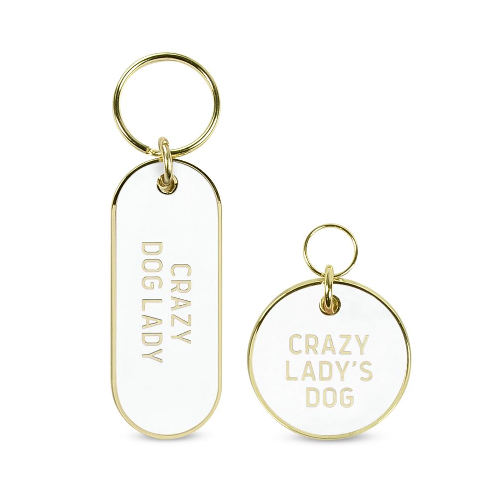 Keychain Set | Crazy Dog Lady + Crazy Lady's Dog