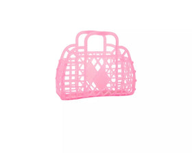 Mini Retro Basket | Neon Pink