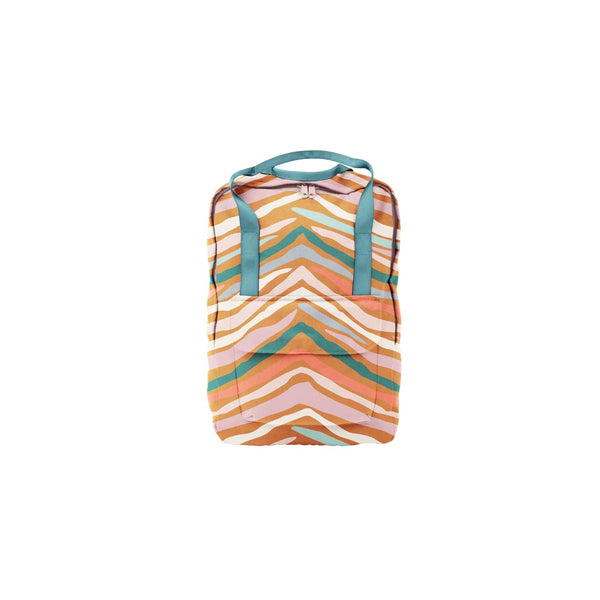 Mini Backpack | Tan Wild Stripes