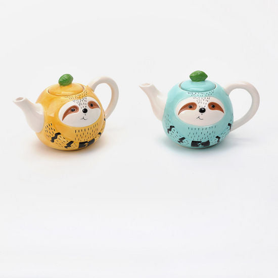Ceramic Sloth Teapot | 6.75”