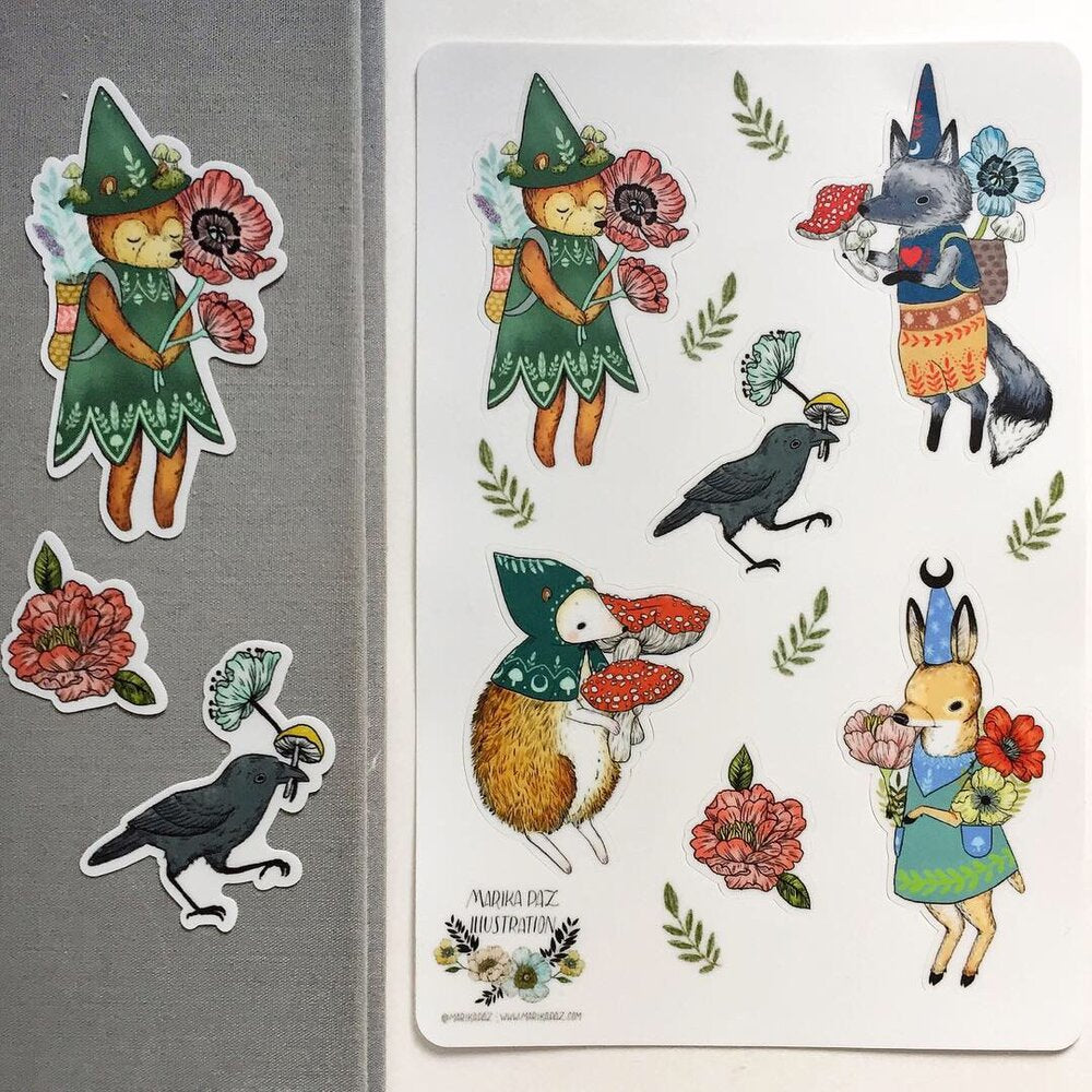Sticker Set | Magical Forest Animals